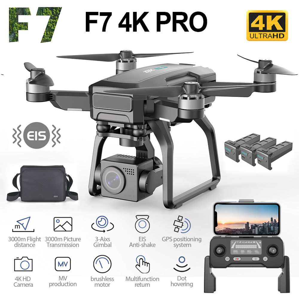 SJRC-F7 PRO GPS Drone, 4K Dual - T-Motor F7 Pro Flight Controller avaliação e preço