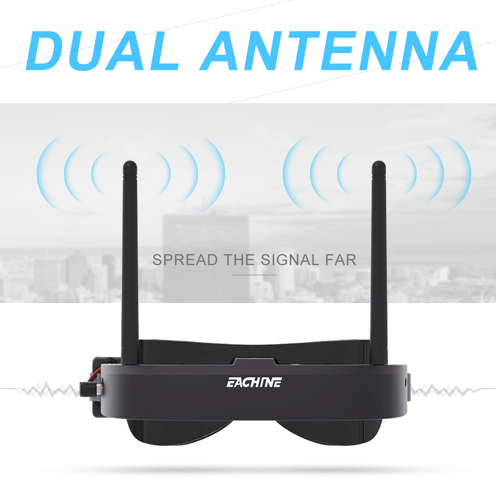 Eachine EV100 720*540 5.8G 72C - Skyzone Cobra X V2 Fpv Goggles avaliação e preço