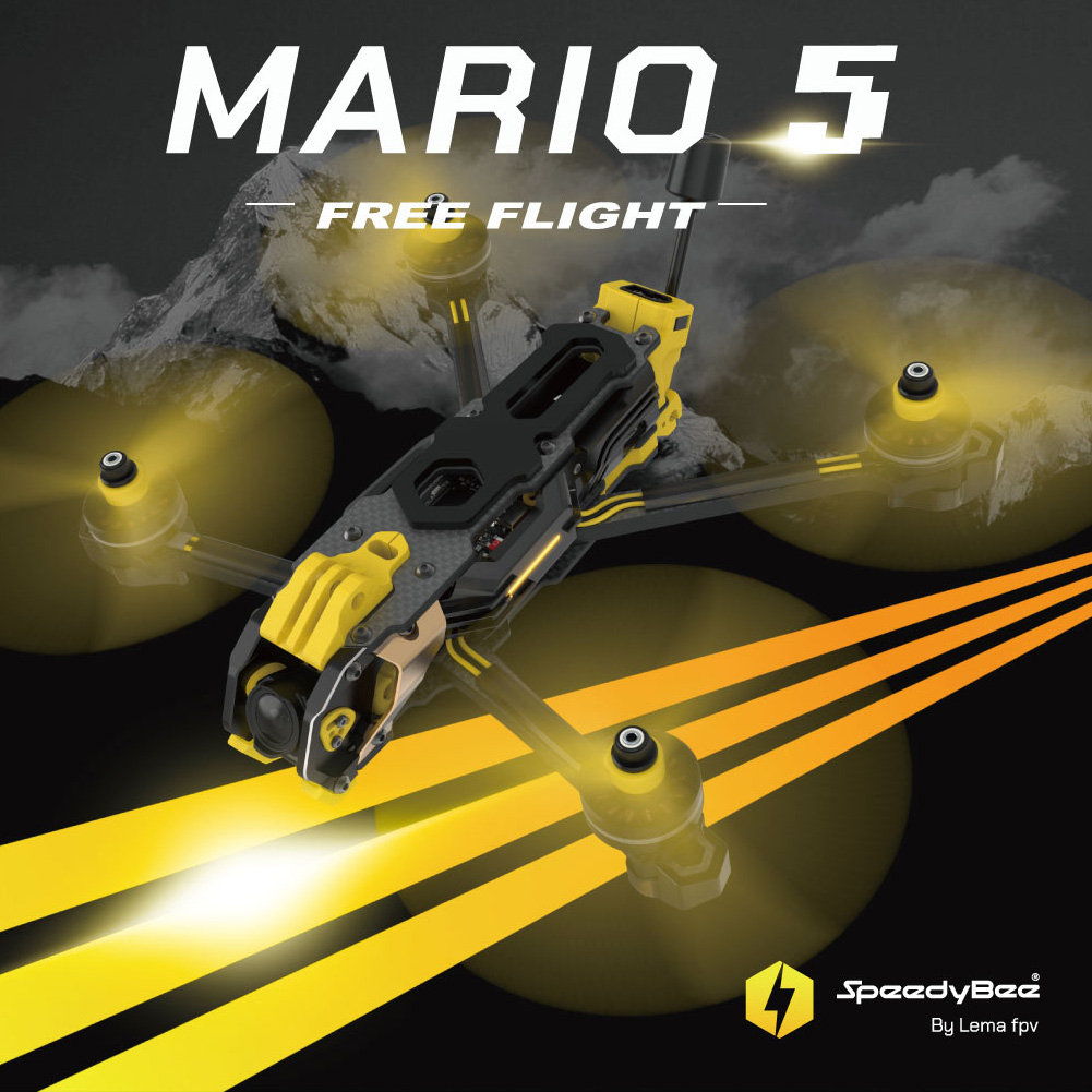SpeedyBee Mario 5 Frame 5 pole - Radiomaster Ranger 2.4Ghz Elrs Module avaliação e preço